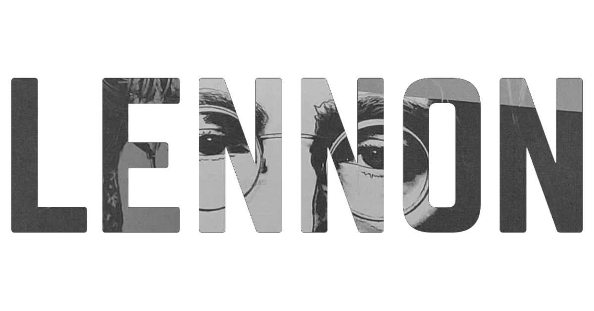 John Lennon Word Art