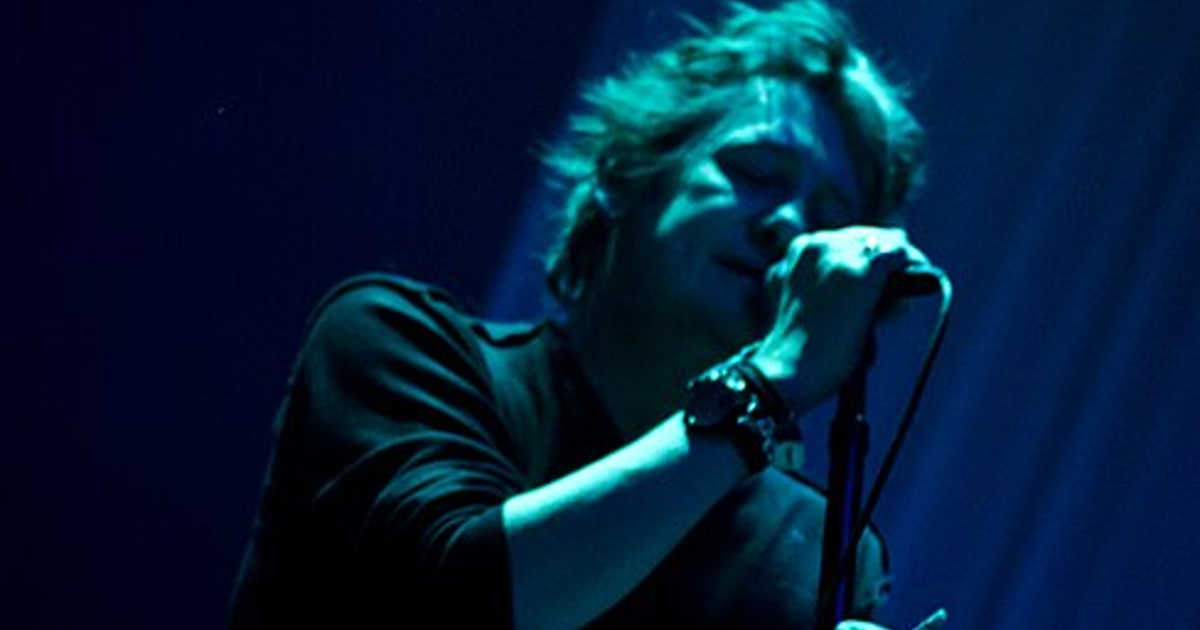 Shane MacGowan performing live with The Pogues in 2011